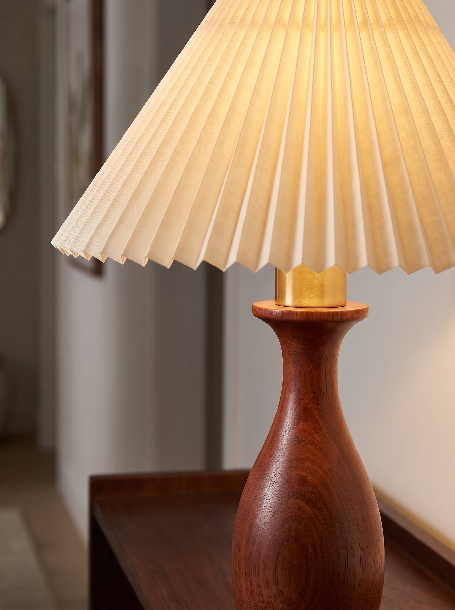 Textil Tischlampe Mabel