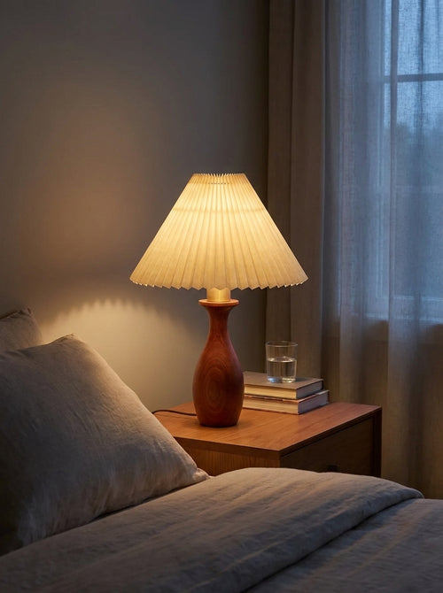 Textil Tischlampe Mabel