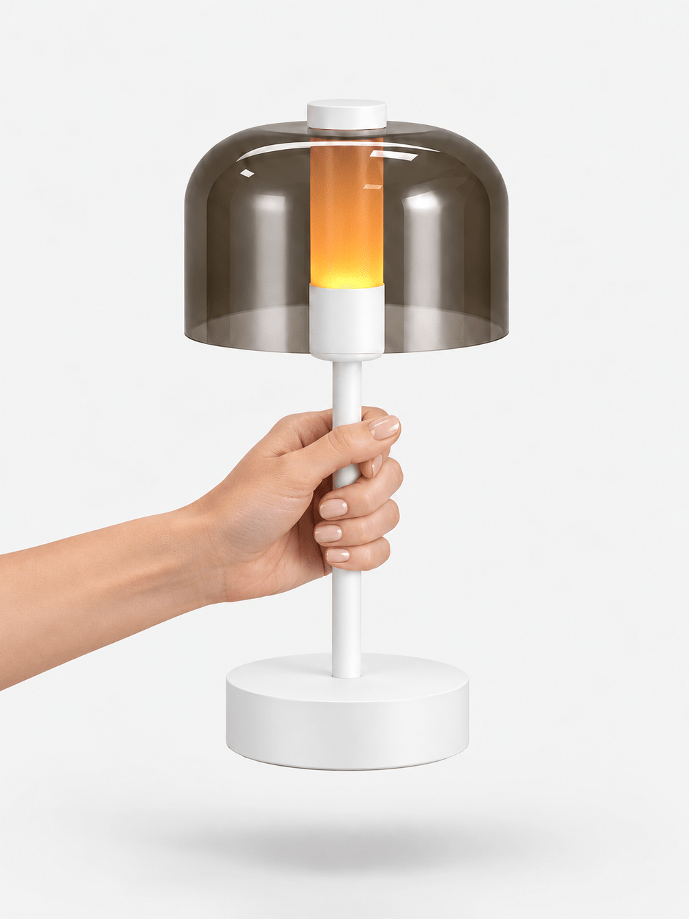 Akku-Tischlampe mit Acrylschirm - Nell & Croft