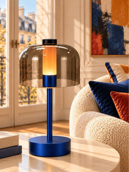 Akku-Tischlampe mit Acrylschirm - Nell & Croft