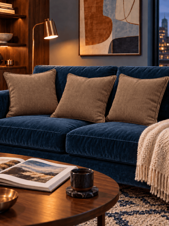 Chenille Kissen 3er-Pack - Nell & Croft