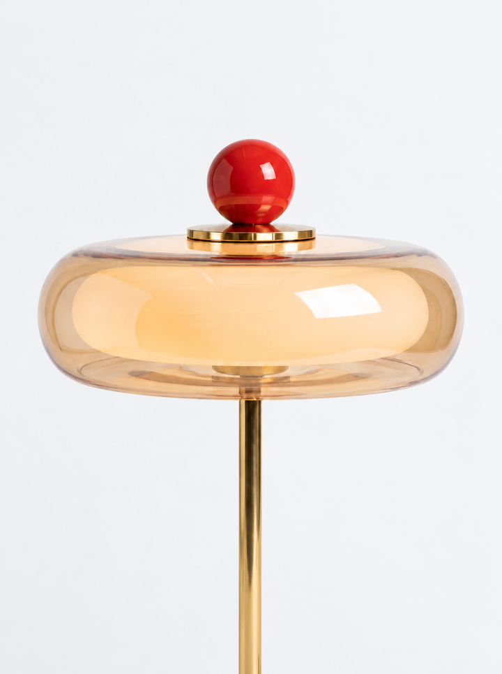 Lámpara de mesa de vidrio