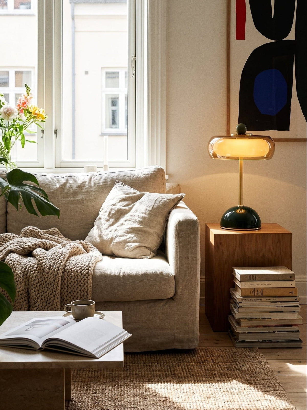 Glas Tischlampe - Nell & Croft