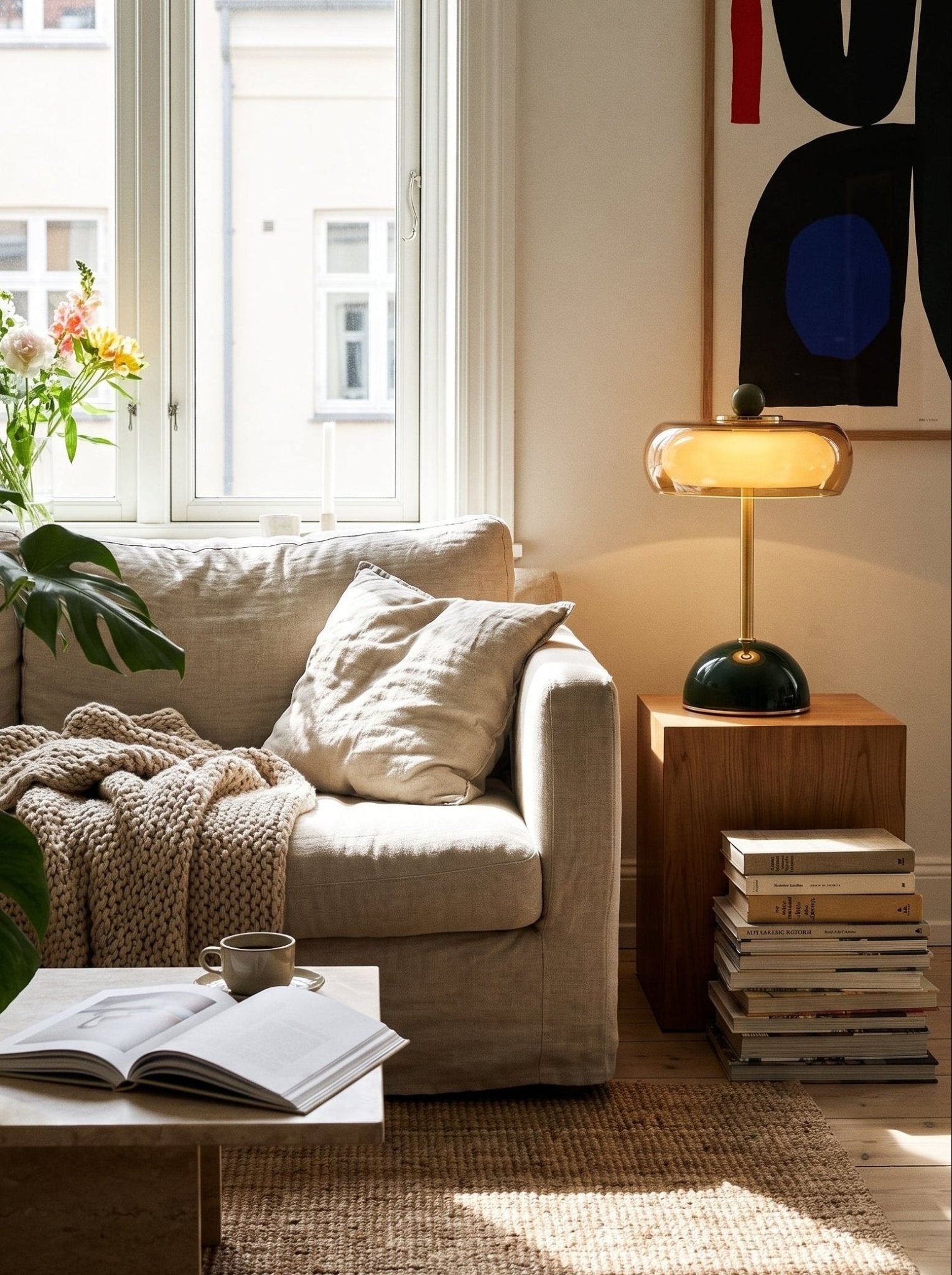 Glas Tischlampe - Nell & Croft