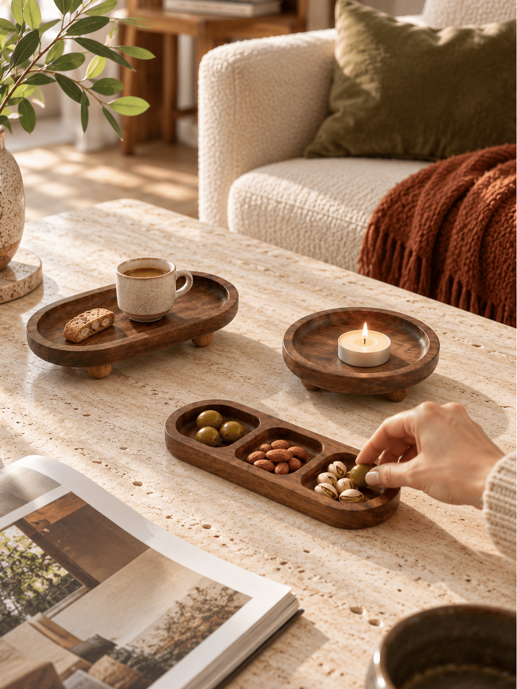 Holz-Schalen-Set 3-teilig - Nell & Croft