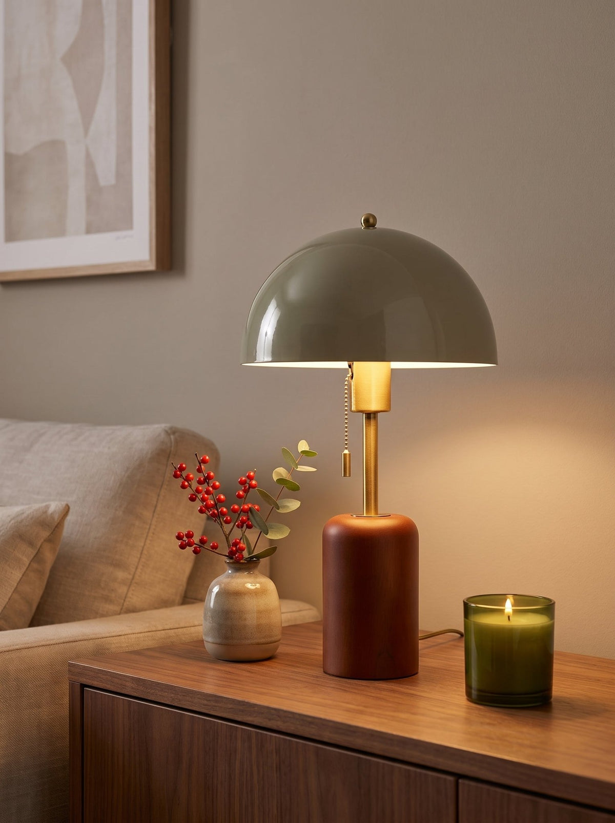 Holz Tischlampe - Nell & Croft