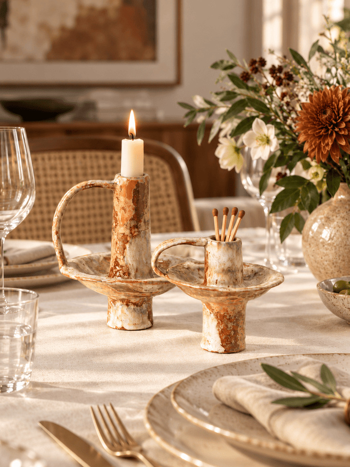 Keramik Kerzenständer-Set - Nell & Croft