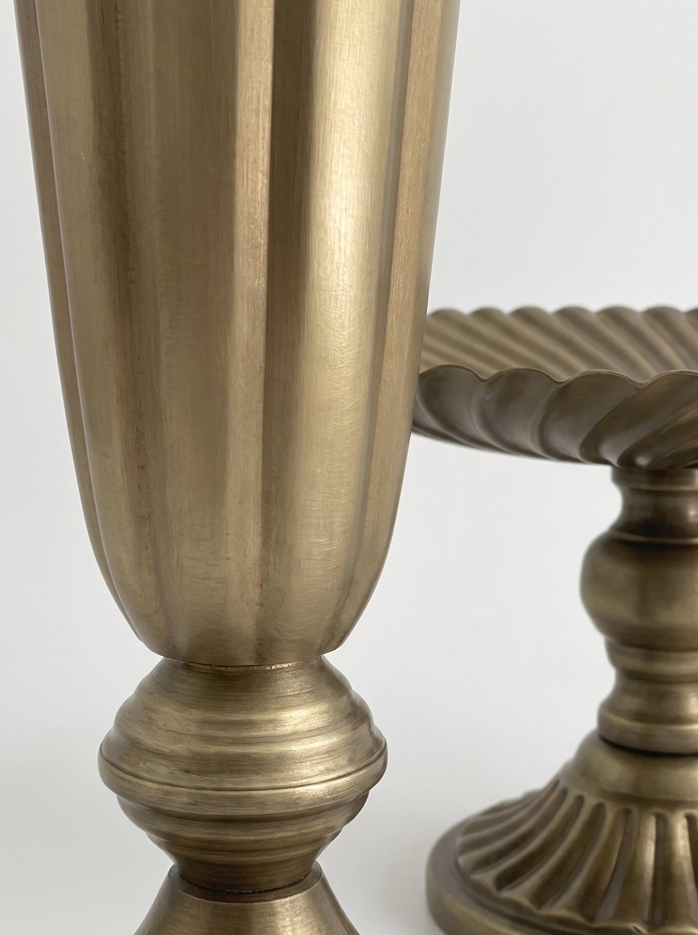 Metall Vase Gerillt - Nell & Croft