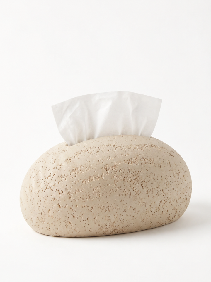 Scatola per fazzoletti effetto ciottolo