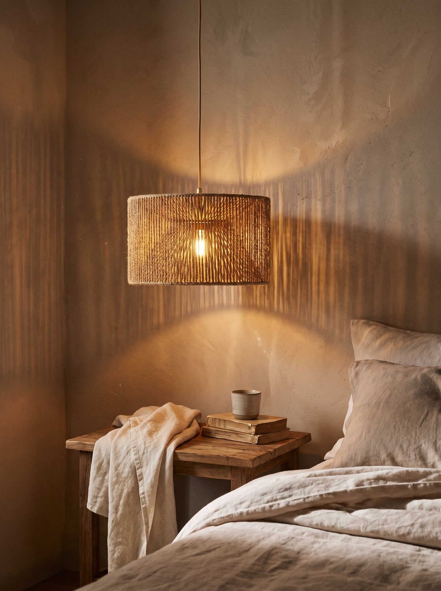 Papierseil Lampenschirm - Nell & Croft