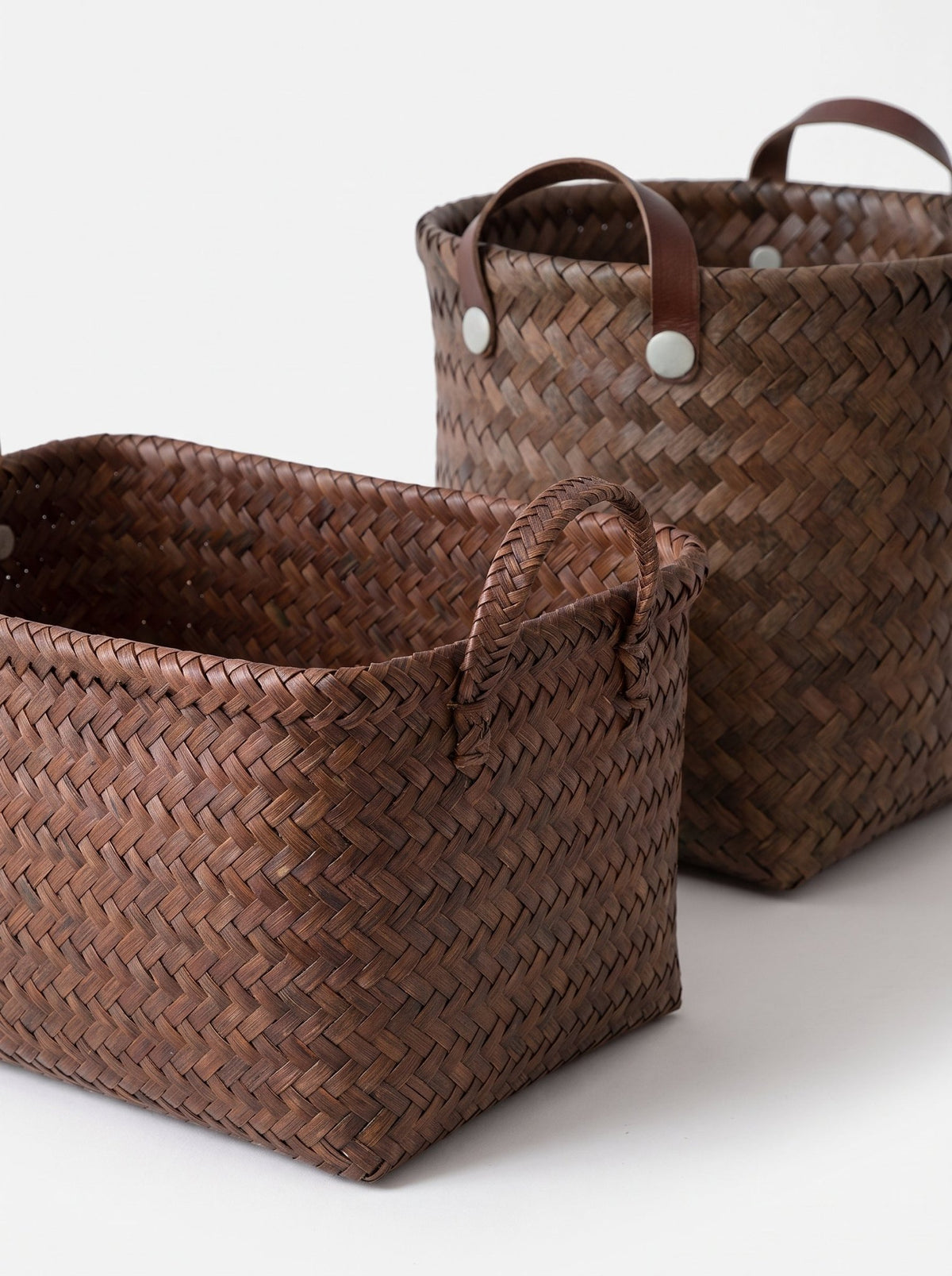 Rattan-Optik Korb-Duo eckig/rund - Nell & Croft