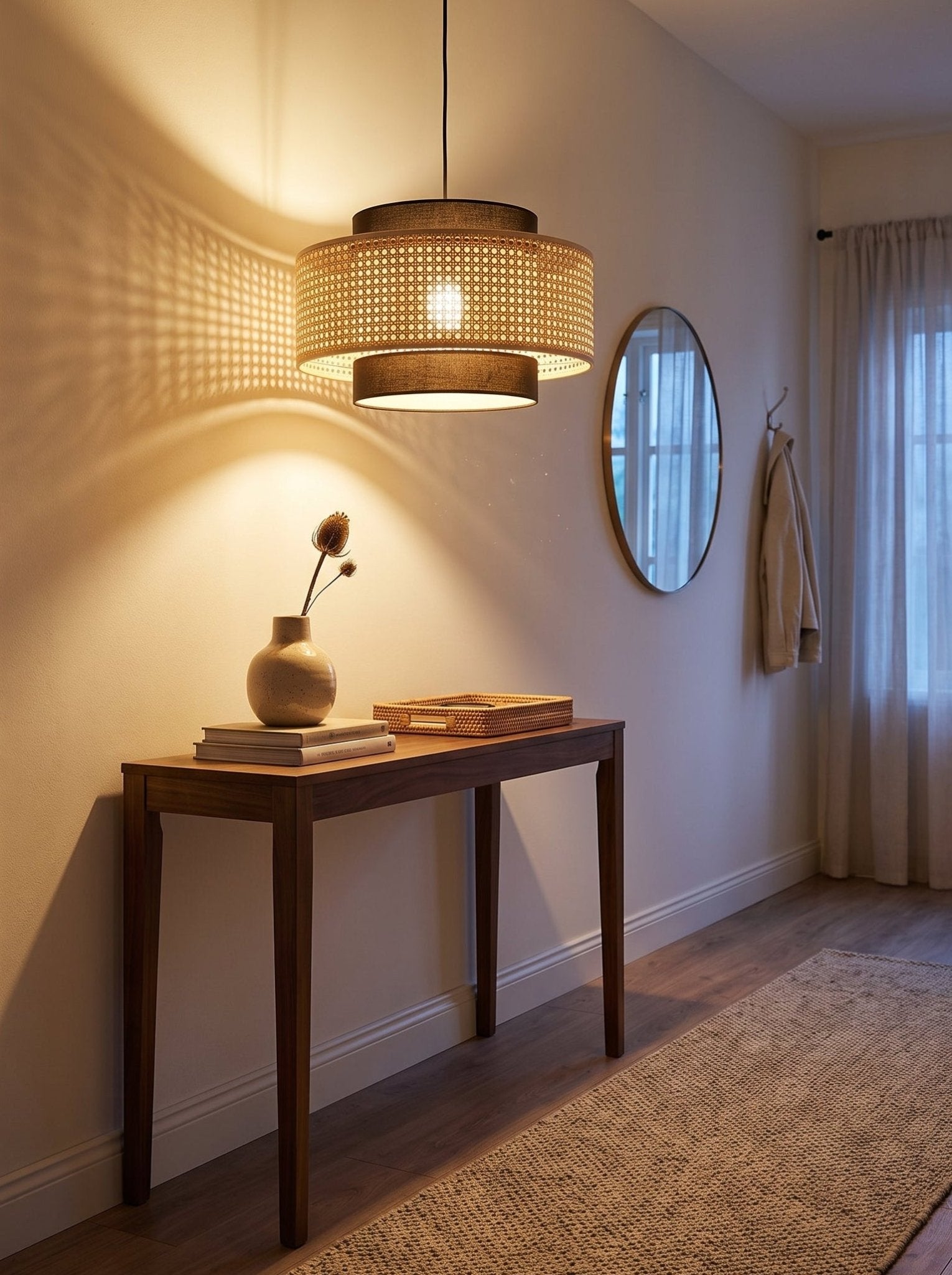 Rattan Pendelleuchte - Nell & Croft