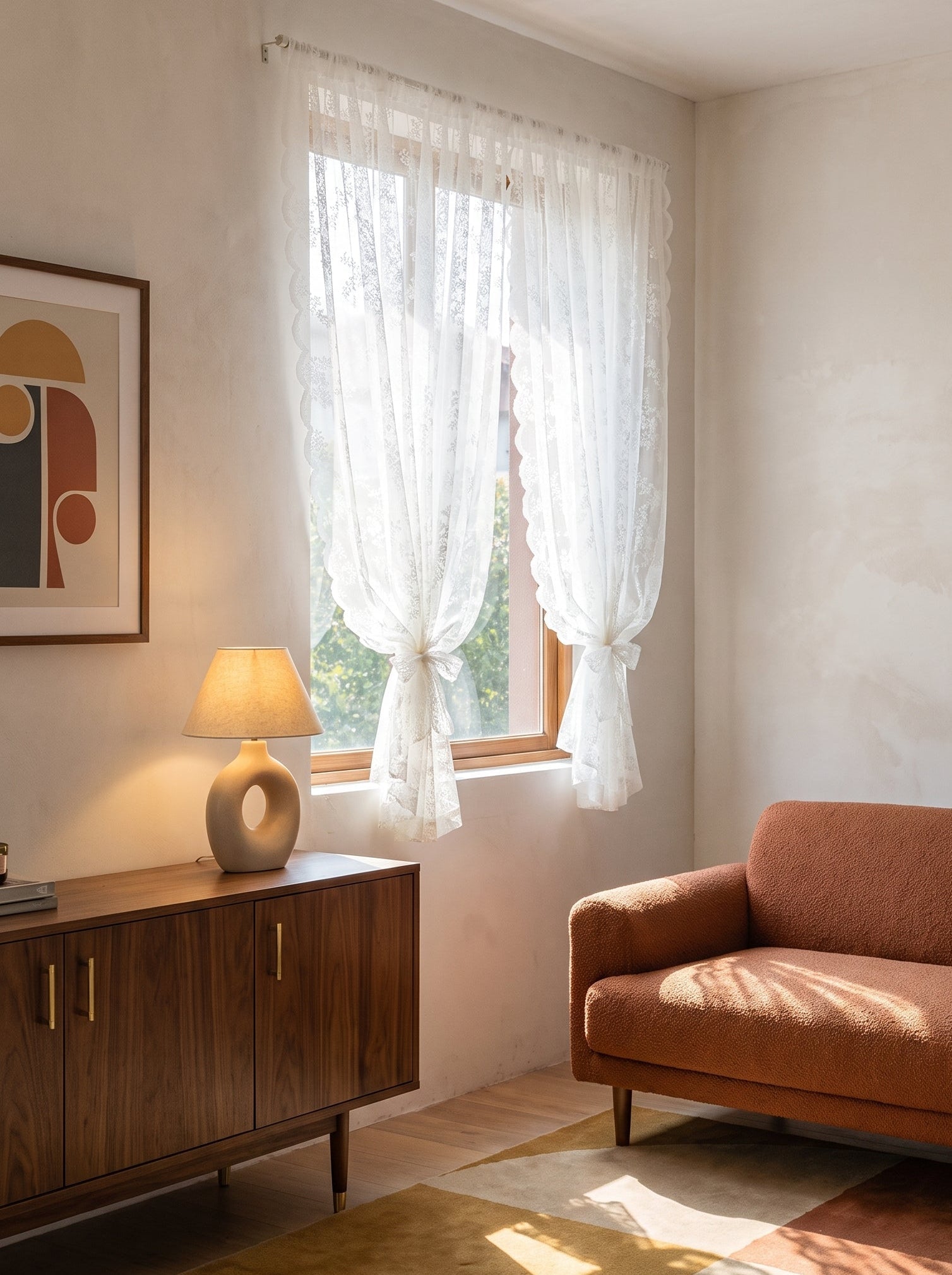 Spitzengardine im Landhausstil - Nell & Croft