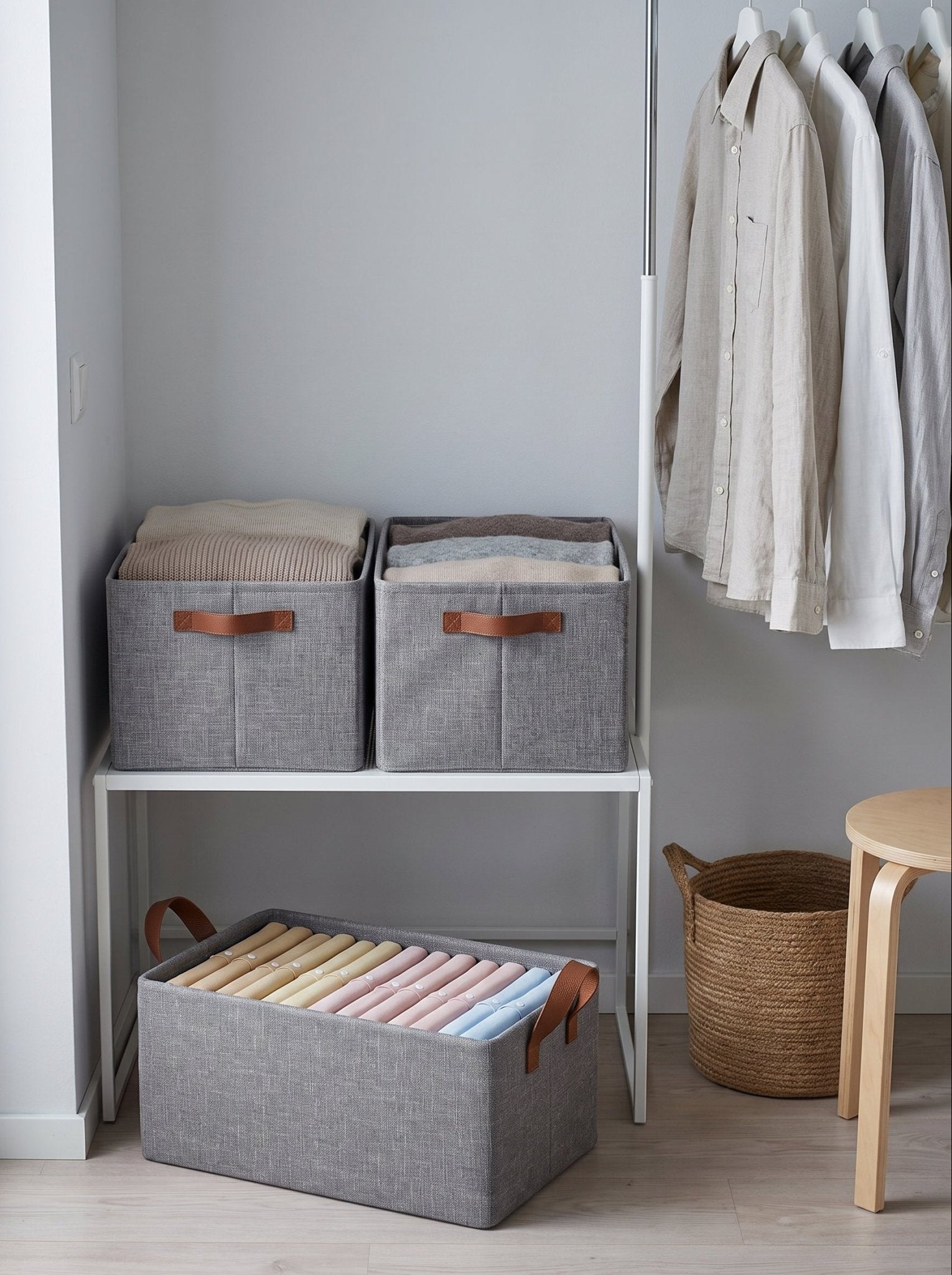 Stoffbox mit Gestell im 3er-Set - Nell & Croft