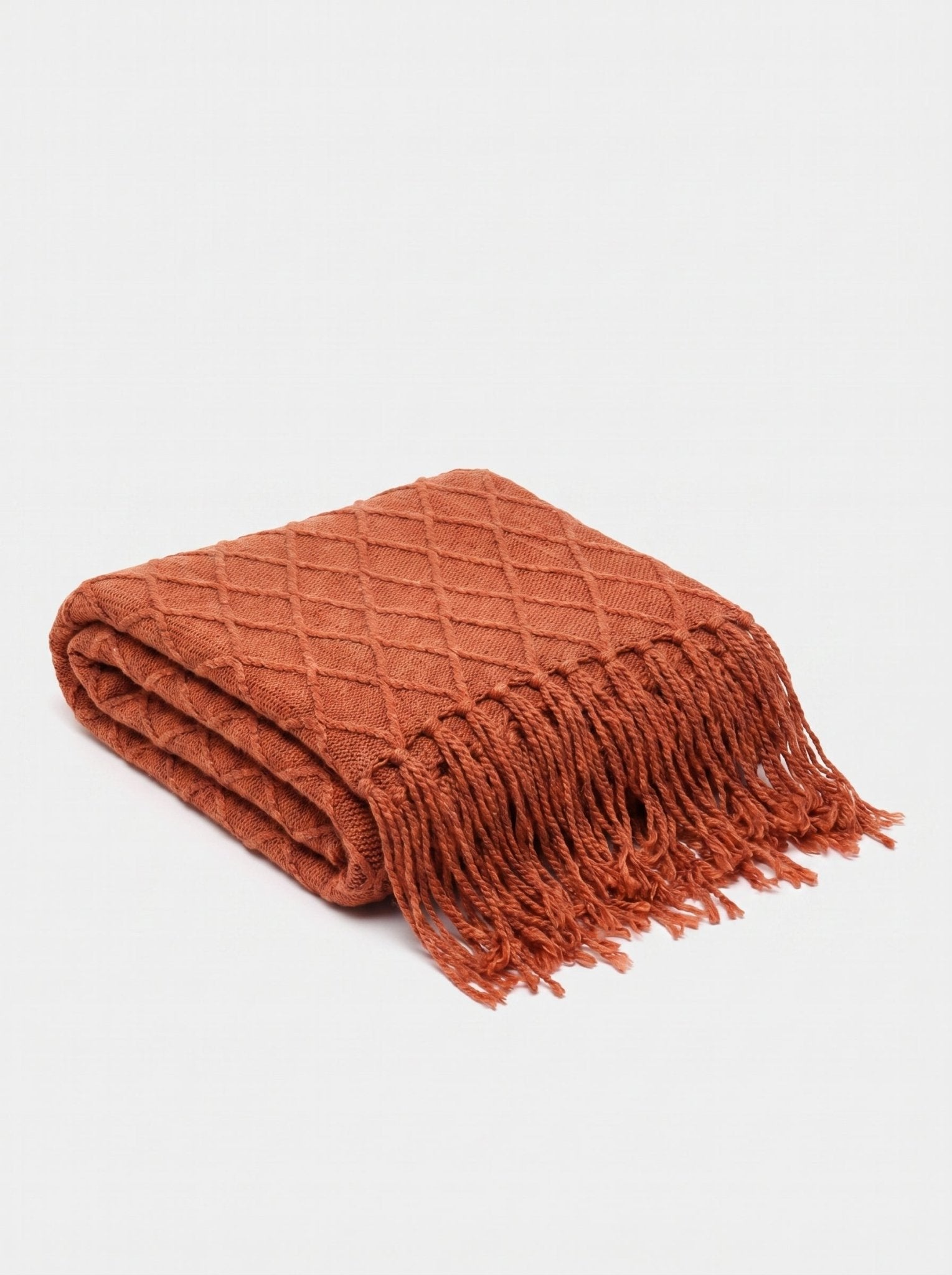 Strickdecke mit Rautenmuster - Nell & Croft
