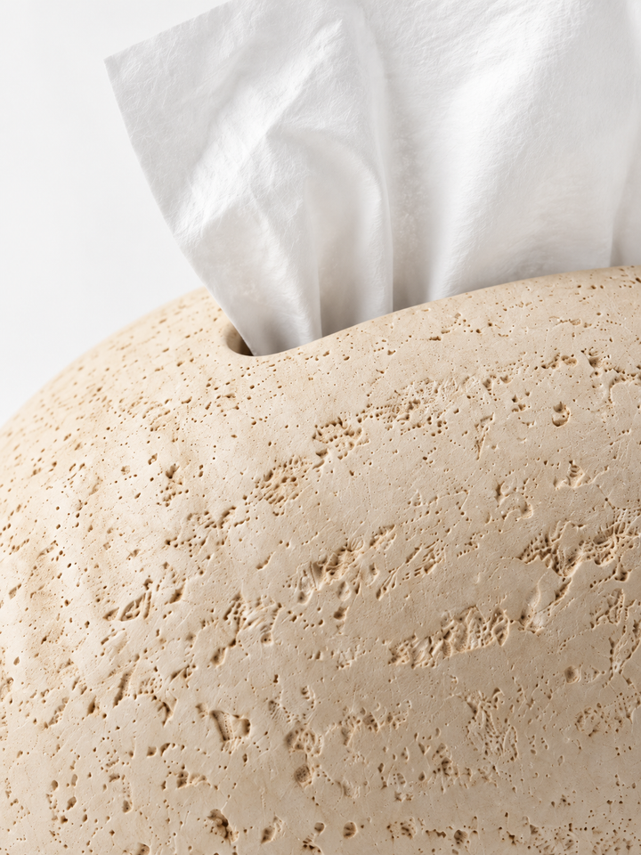 Scatola per fazzoletti effetto ciottolo
